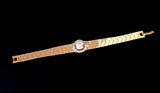 Watchband Bracelet with Clear Center Crystal