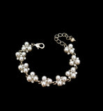 Pearl and Crystal Bridal Bracelet