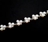 Pearl and Crystal Bridal Bracelet