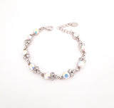 Simple Crystal and AB Stone Bracelet