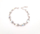 Simple Crystal and AB Stone Bracelet