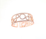 Rose Gold Slide-On Rhinestone Bracelet